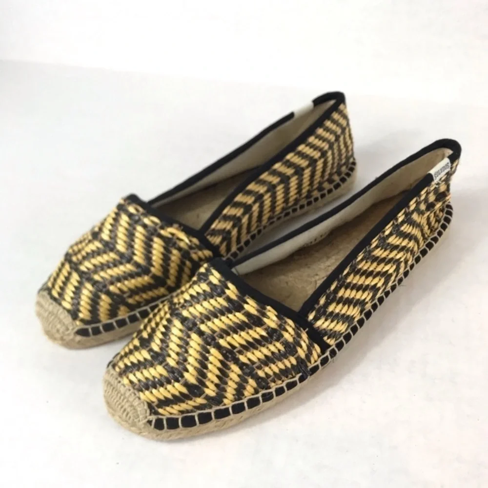 SOLUDOS Woven Raffia Espadrilles